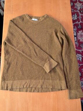 Brown Hawker Rye Thermal Crewneck Sweater
